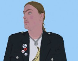 Illustrated portrait of Rob Sandon